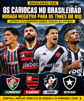 Os cariocas no Brasileirão: rodada negativa para os times do Rio