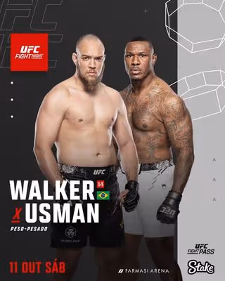 Valter Walker lidera lista do UFC Rio; veja detalhes