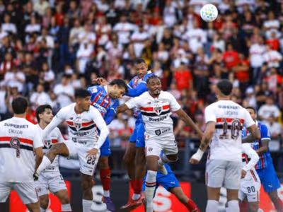 São Paulo é castigado no fim e cede empate ao Bahia em Bragança Paulista