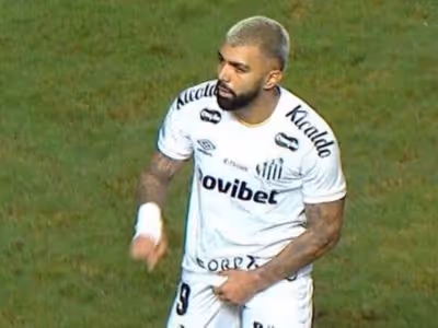 Santos: Gabigol é suspenso por uma partida por gesto obsceno