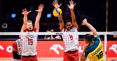Estatísticas de Brasil e Polônia na VNL de 2025