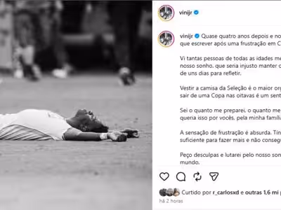 Vini Jr. desabafa sobre derrota para a Noruega na Copa