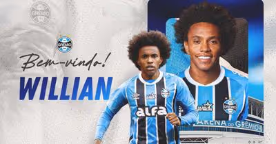 Grêmio anuncia contratação do meia-atacante Willian