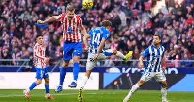 Sorloth usa a cabeça e garante triunfo do Atlético de Madrid
