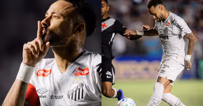 Neymar recebe elogios após marcar dois gols na primeira vitória do Santos no Brasileirão