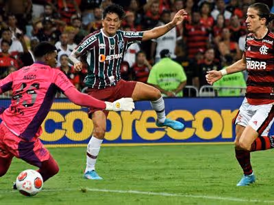 Carrasco do Flamengo, Germán Cano comenta sobre possível FlaFlu na Libertadores