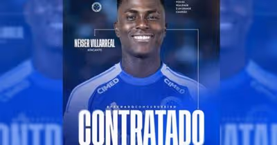 Cruzeiro anuncia a contratação do atacante Néiser Villarreal