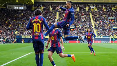 Raphinha e Yamal marcam, Barcelona vence e mantém distância para o Real