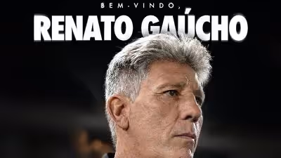 Vasco oficializa Renato Gaúcho como treinador até o fim de 2026
