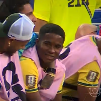 ‘Se eu pudesse eu entrava’: Globo faz leitura labial de Endrick na estreia do Brasil na Copa