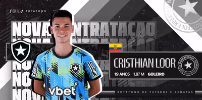 Botafogo anuncia a contratação de jovem goleiro equatoriano