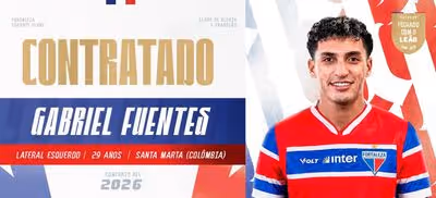 Fortaleza confirma a contratação de Gabriel Fuentes, emprestado pelo Fluminense