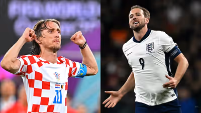 Harry Kane enfrenta Modric? Inglaterra x Croácia: horário, onde assistir e escalações