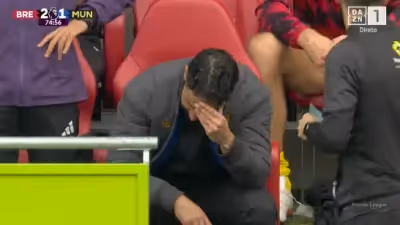 Amorim nem quis olhar. Eis o penálti desperdiçado por Bruno Fernandes