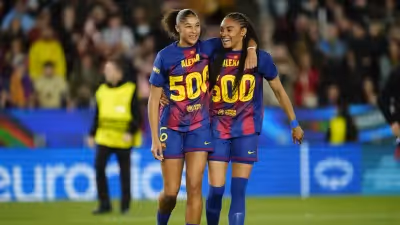 Barcelona 'atropela' Real Madrid rumo às 'meias'. Lyonnes também vence