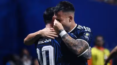 Lautaro emociona-se ao dedicar golo da vitória: