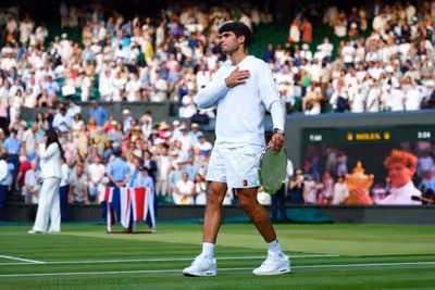 Alcaraz após perder a final de Wimbledon: «Vou voltar de certeza»