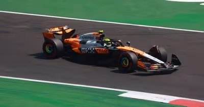 Lando Norris na 'pole' do Grande Prémio do México