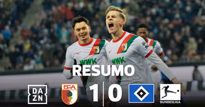 Mesmo com 10, Augsburgo vence portugueses do Hamburgo (resumo)