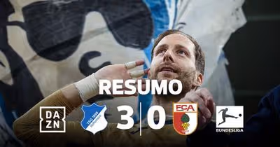 Hoffenheim atropela Augsburgo e ascende ao 5.o lugar (resumo)