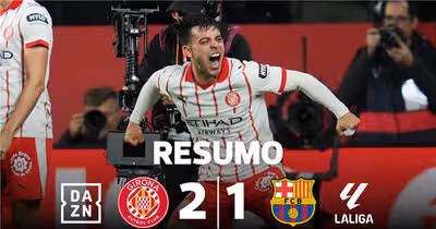 Girona tira a liderança ao Barcelona com reviravolta e uma expulsão (resumo)