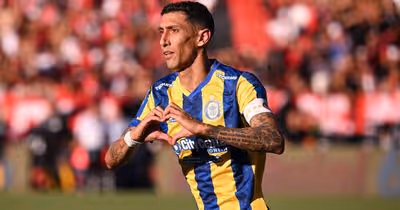 Di María volta a parar por lesão e falha fase decisiva do Rosario Central