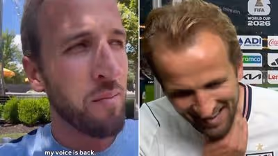 Harry Kane reveals he has his voice back after ‘all-timer of an interview’ following England’s World Cup win over Mexico