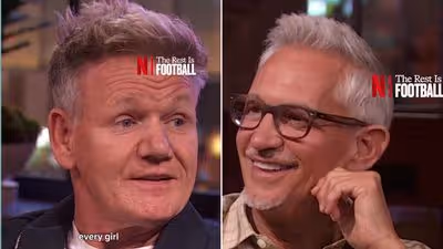 Gary Lineker tells Gordon Ramsay he’s becoming a grandad for first time just days after shock ITV World Cup appearance
