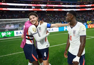 Marc Guehi and Declan Rice BACK in England training in huge boost ahead of Norway World Cup clash