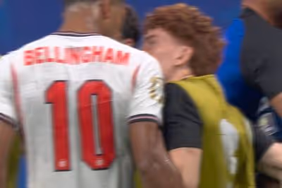 Jude Bellingham clashes with Argentina star after England World Cup defeat