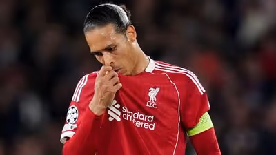 L’Equipe give Van Dijk brutal rating as Liverpool captain slammed for ‘no need’ action