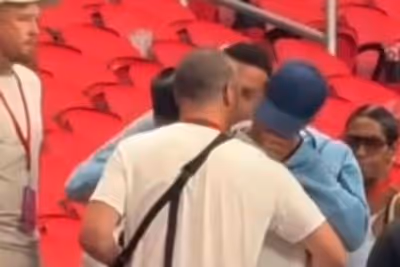 Heartbroken Jude Bellingham weeps on dad's shoulder after England's devastating defeat to Argentina