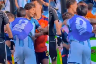 New footage shows despicable action from Argentina player toward Spain rival after loss