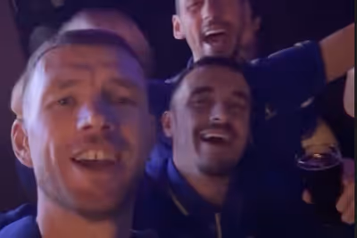 Former Premier League star has wild World Cup nightclub celebration with arm in a sling