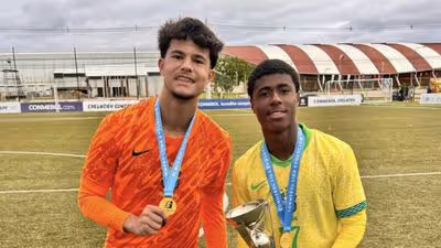 Bruninho Samudio defende pênalti do título em Brasil x Argentina