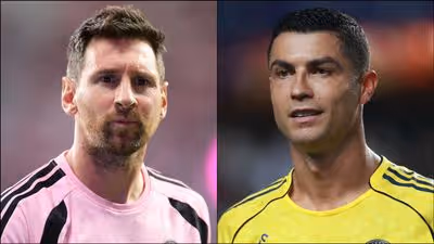 Lionel Messi (left) and Cristiano Ronaldo are two of the best paid soccer players on the planet.