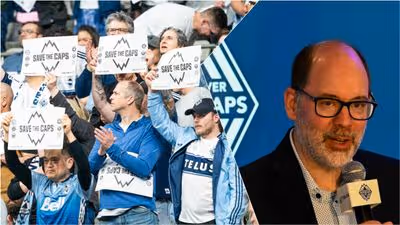 Axel Schuster (right) remains hopeful about a potential solution for the Whitecaps in Vancouver.