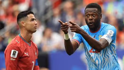 Cristiano Ronaldo did little to help Portugal in the team’s 1–1 draw against DR Congo.