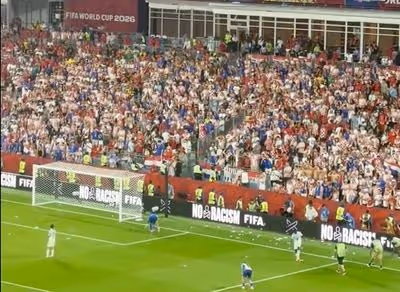 World Cup delayed as Croatia fans throw trash on field after VAR controversy