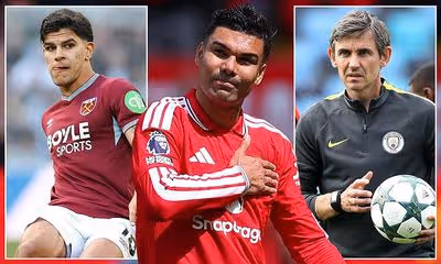 Man United Confidential: United step up talks over West Ham star, another ex-City staffer hired, Casemiro's parting gift and the academy kids set for debuts at Brighton revealed