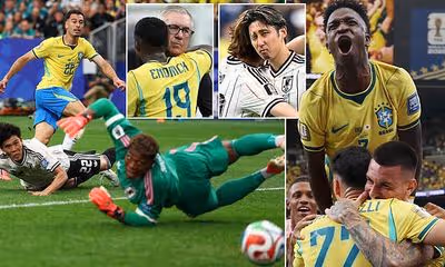 Brazil 2-1 Japan: The Selecao prevail after Casemiro's first-half horror show - but the caveats are huge as Carlo Ancelotti is given cause for concern