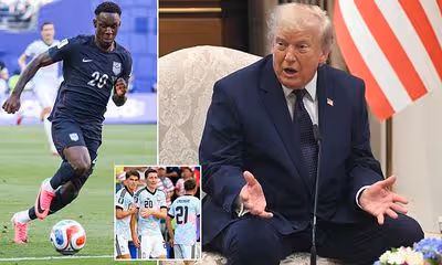 Trump's own goal! USA soccer fans blame the President for World Cup humiliation after Folarin Balogun saga