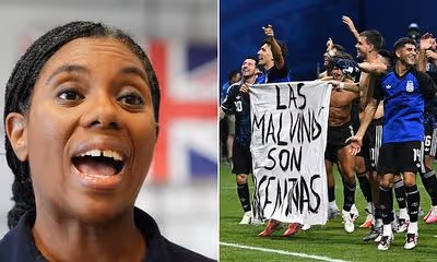 'We have fought for this territory before. We'll do it again if necessary', warns Kemi - as Argentina's World Cup stunt row grows
