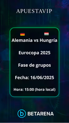 Alemania vs Hungría Pronóstico – Eurocopa 2025: Alemania busca otro triunfo sólido (16/06)