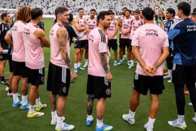 Messi holds first training session at Inter Miami's new stadium in home debut