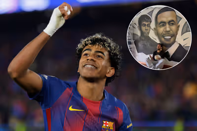 Lamine Yamal's father prays after his son's injury