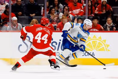 Blues coach Jim Montgomery keeps the faith after Red Wings debacle: 'I know it's coming'