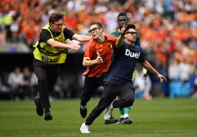 Three pitch invaders halt Belgium vs Senegal World Cup match
