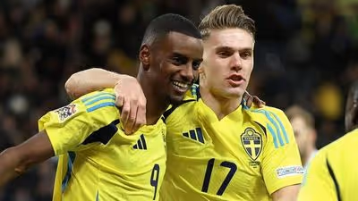 Suecia, pendiente de una carambola: fracaso mundial de Isak y Gyökeres