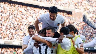 Así fue la celebración de la victoria del Valencia CF frente a Osasuna